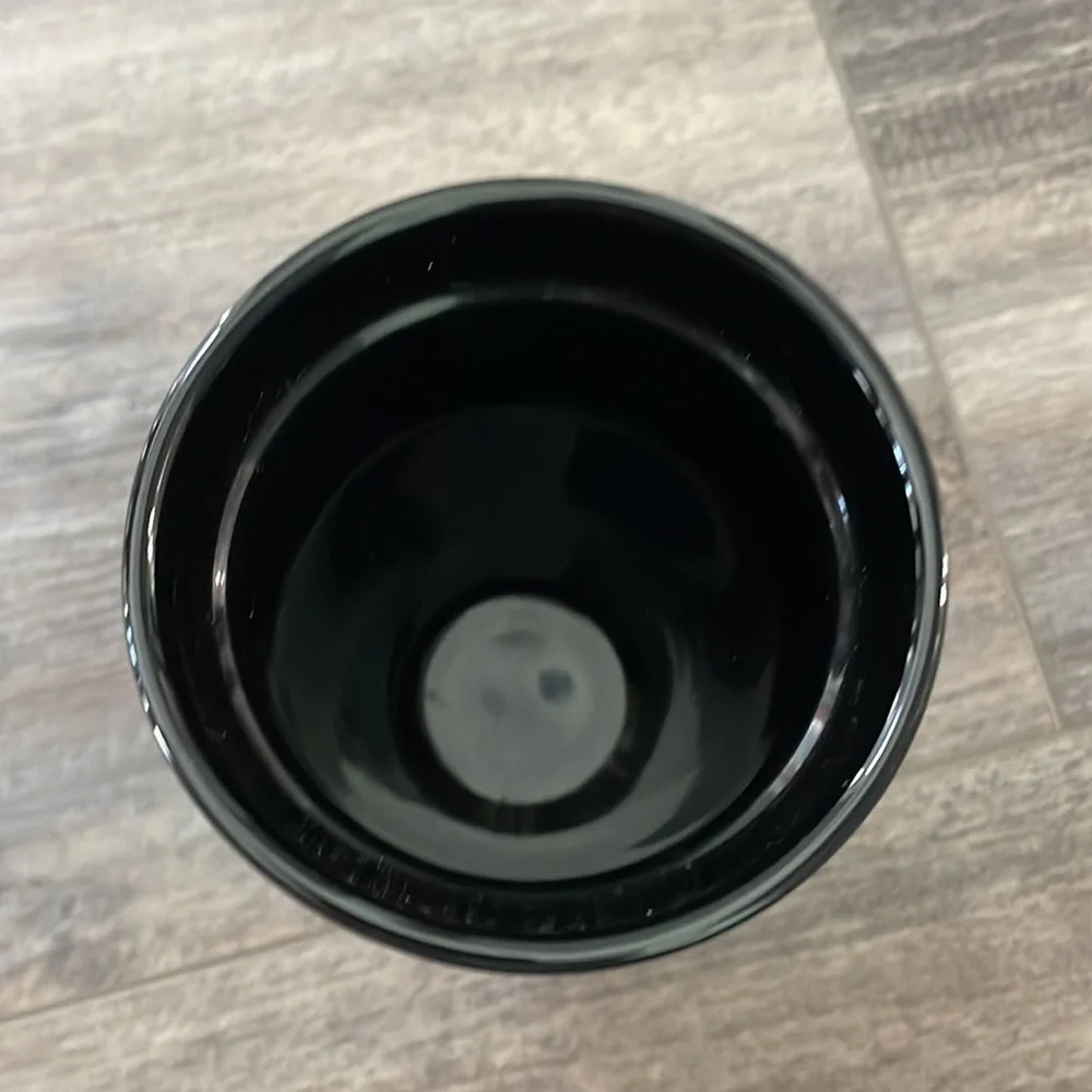 Starbucks Black Quilted Ceramic Mug Siren 10oz 2015 Collectible